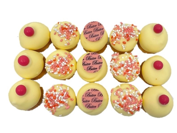 Geboorte theekoek Roze